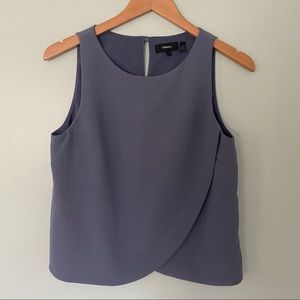 Theory Mintorey Sleeveless Crepe Shell